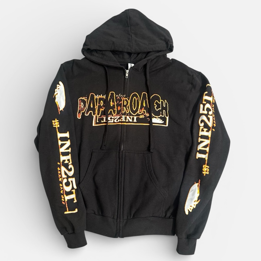 Papa Roach Zippered Hoodie Sweatshirt
